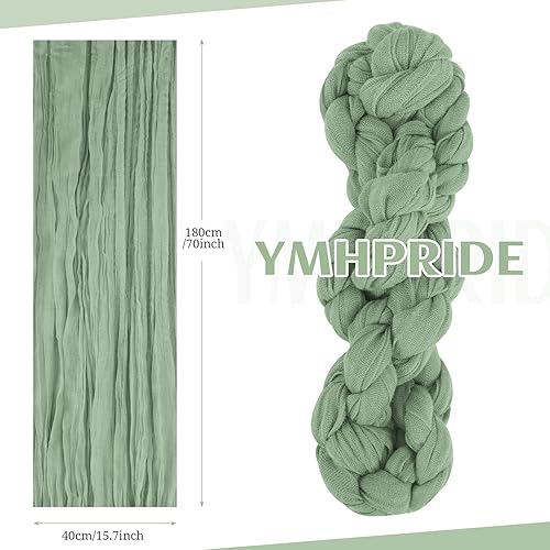 Miniatura 3 de YMHPRIDE 50 bandas para sillas de gasa de boda, diseño de lazos, para bodas, fiestas, banquetes, restaurantes, hoteles, fundas plegables para sillas