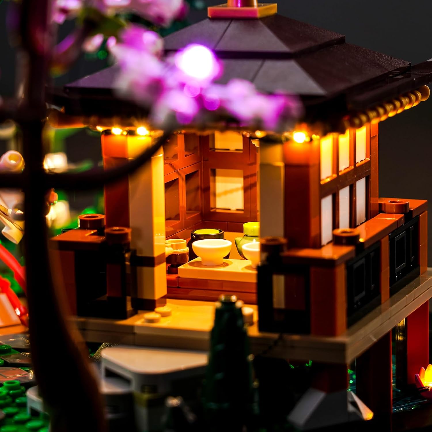 Led Light Kit for Lego Icons Tranquil Garden 10315 Creative Building Set, Decorative Lights are Perfect for Christmas and Halloween Gifts (Lights Only, No Lego Models)