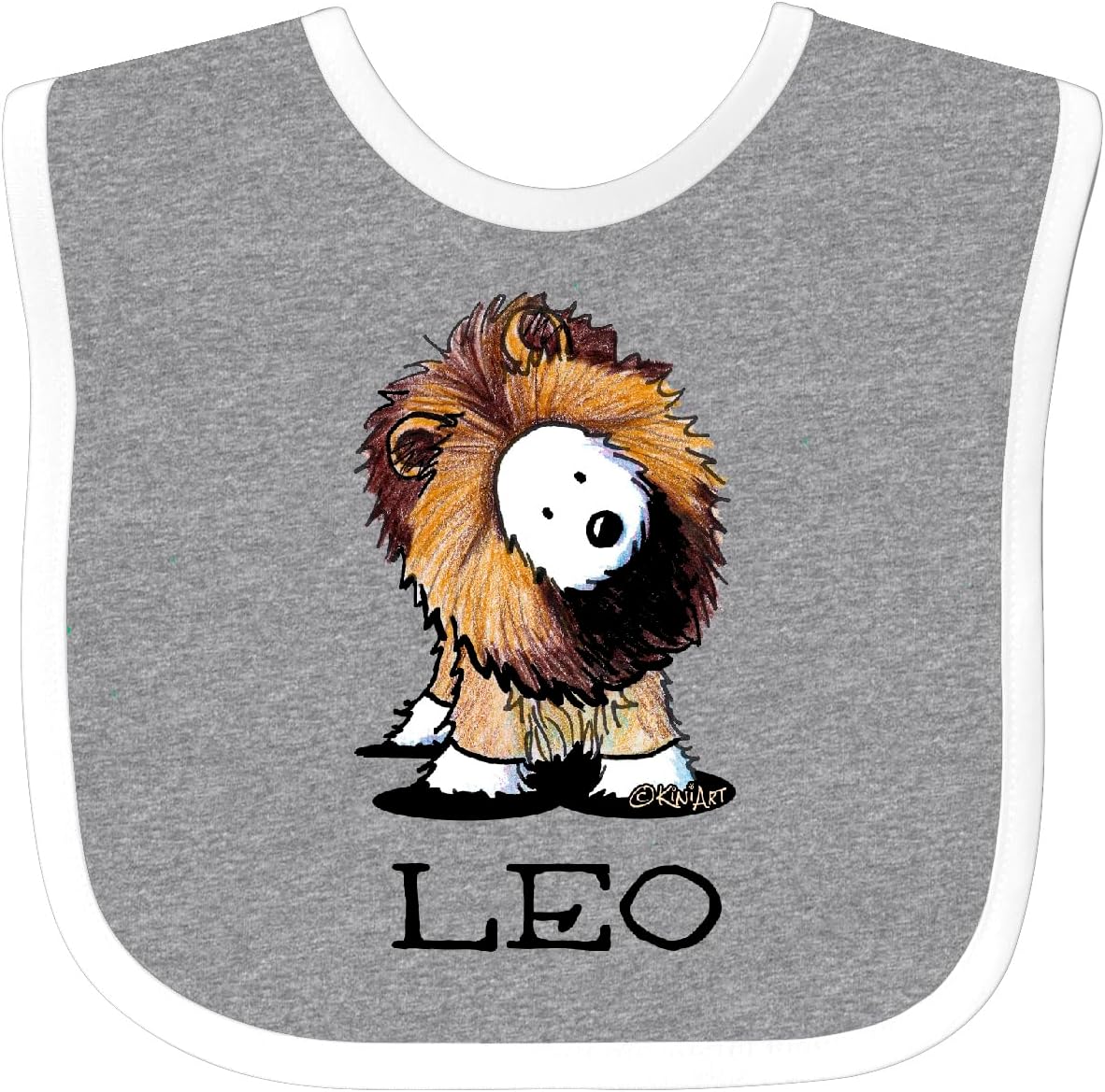 inktastic LEO Lion Westie Baby Bib - KiniArt