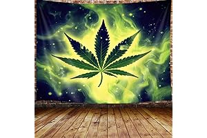 Mesmerizing Weed Backdrop Tapestry: An Ode to Nature's Tranquility