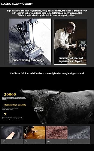 Miniatura 7 de Boinas Sombrero de cuero al aire libre para hombre Invierno Masculino Cálido Oído Protección Cap 100% Cuero Genuino Sombrero Ocio