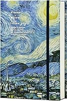 ipoul Van Gogh Starry Night A5 Sketchbook: 130gsm Thick Paper, Hardcover Lay-Flat Blank Journal for Artists & Drawing