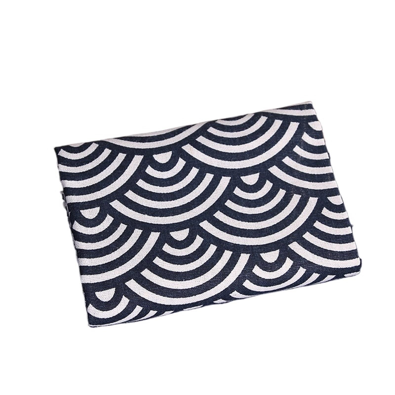Servilletas Juego de 4 servilletas 30 x 45 cm, manteles Individuales Tela Lino y algodón con Estampado Conchas for decoración mesas Comedor, Salas Estar restaurantes(4pcs A)