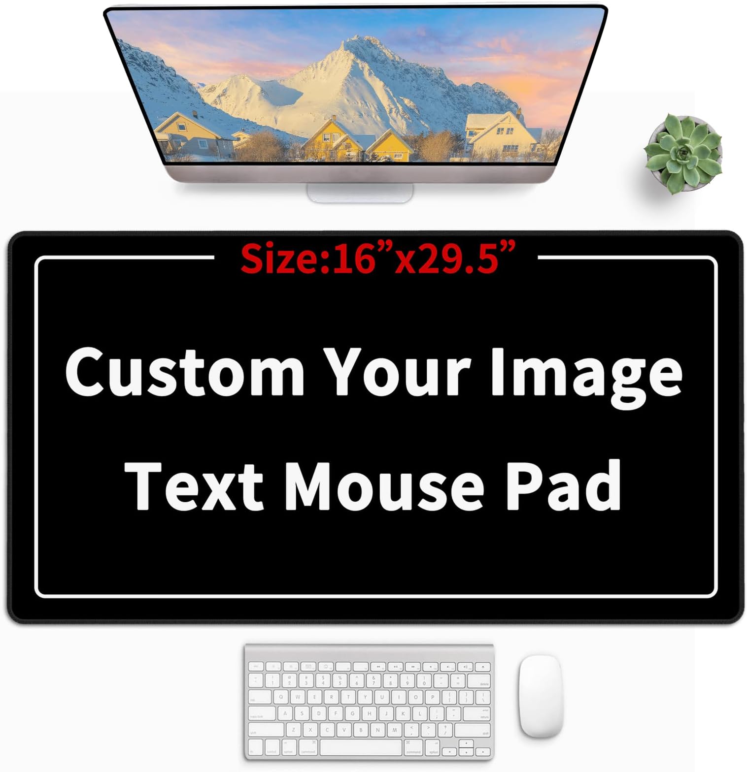 Custom Mouse Pad, 16 * 29.5in Custom Mouse Pad, Customize Desk Pads, Cute Desk Mat, Personalized Gifts, Office Desks Accessories, Gaming, Office Supplies, Computer Mats for Desktop