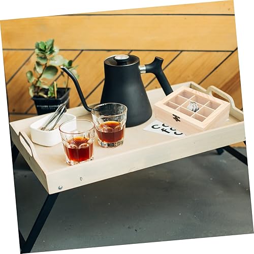 Miniatura 6 de Housoutil Caja de almacenamiento para bolsitas de té, organizador con compartimento para el hogar, hotel, restaurante, caja de té multiusos y objetos