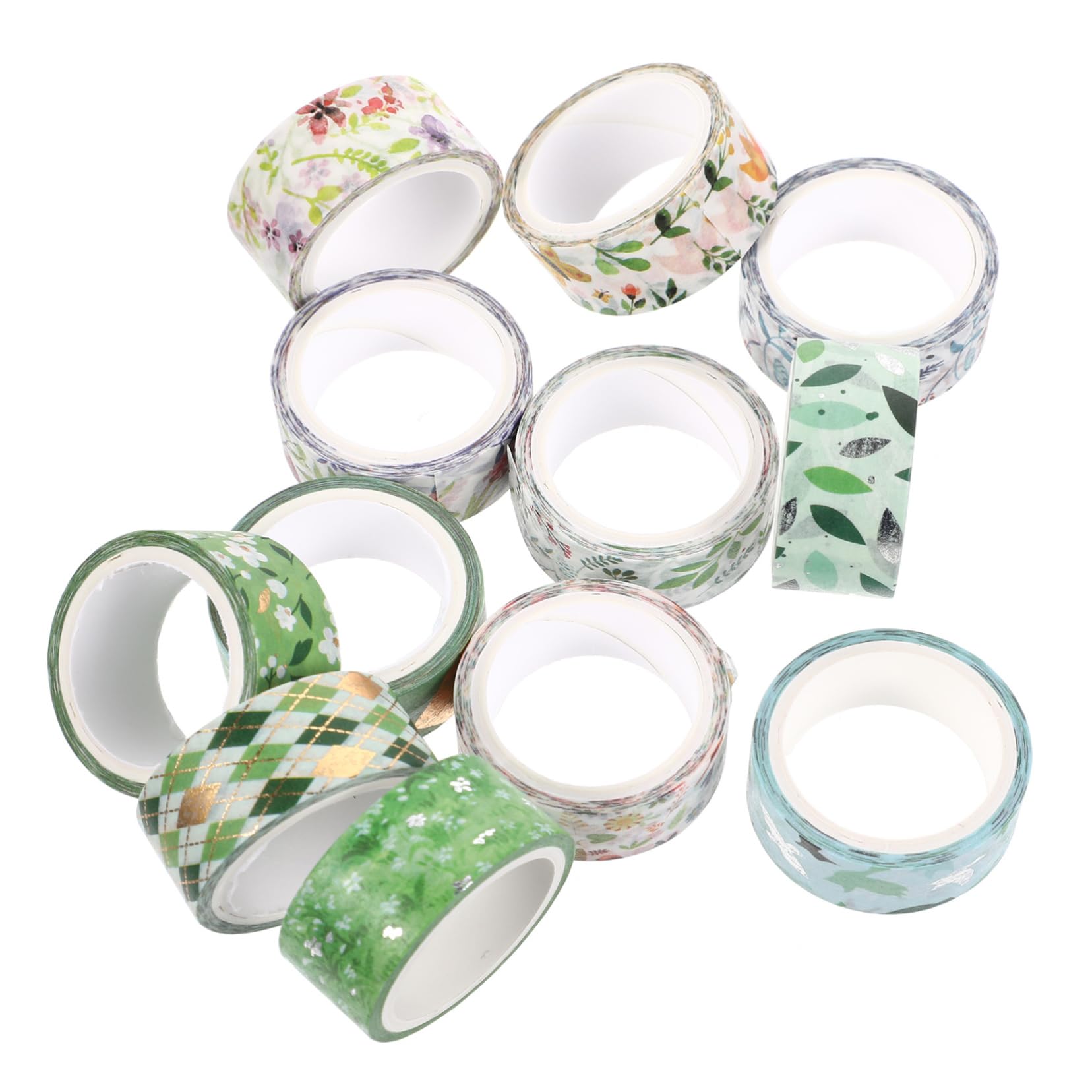 NUOBESTY 36rotoli Nastro Washi Per Scrapbook Adesivi Decorativi Carta Per Diario e Fai Da Te Metri Per Facile Da Strappare e Applicare Per Decorazioni Creative e Artigianato