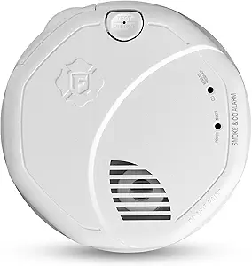 First Alert Combination Smoke & Carbon Monoxide Alarm, Battery Operated Detector with Test & Silence Button, SMCO100, 1-Pack,White