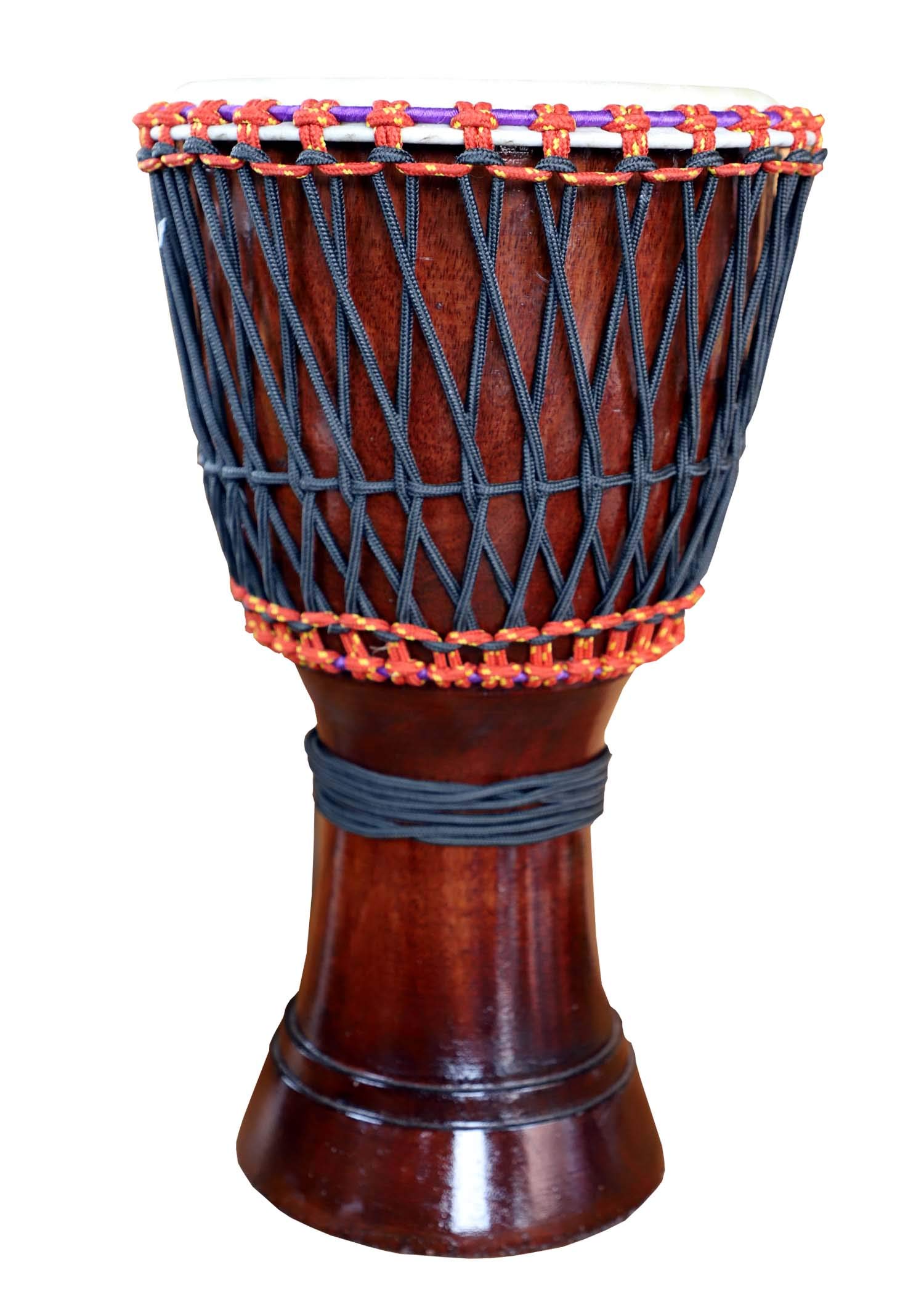 GT manufacturers Free Style Djembé en corde (tête de 25,4 cm) – Marron