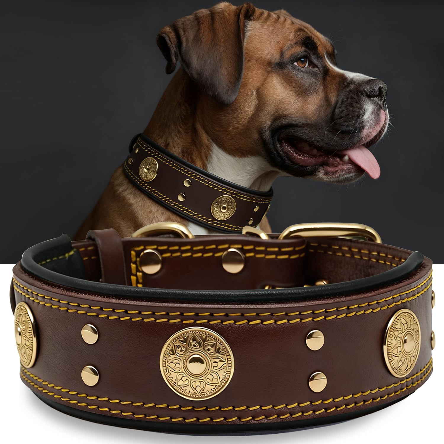 Genuine Leather Collar