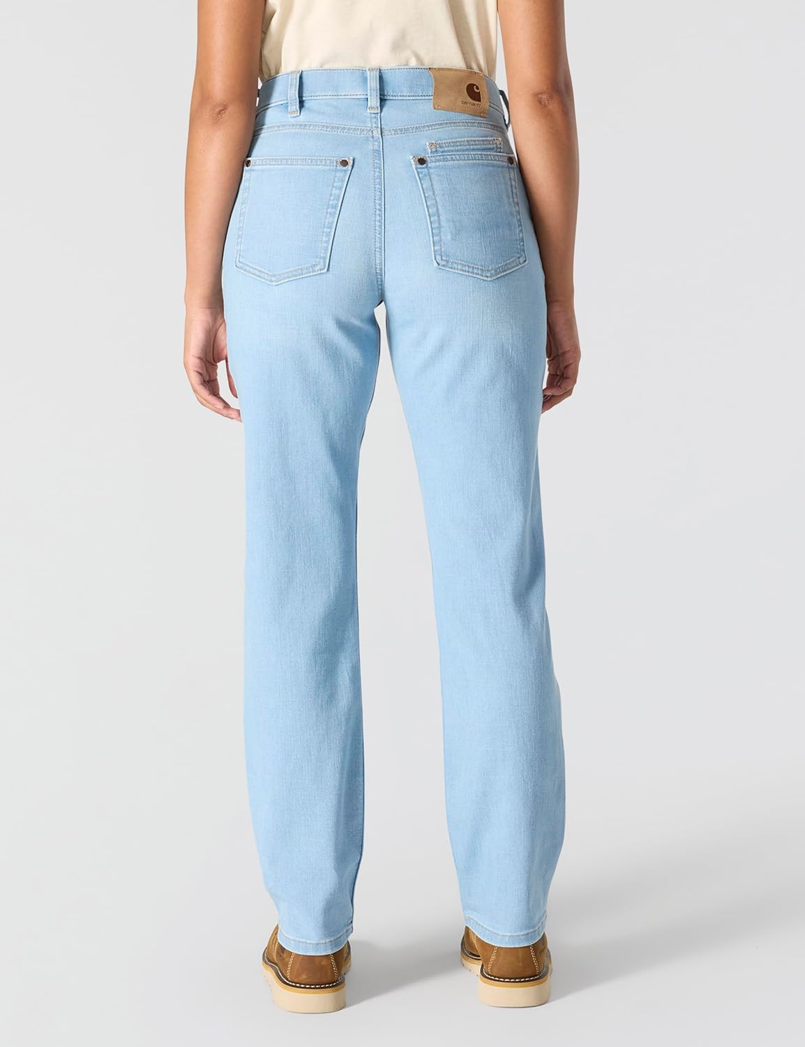 Carhartt Women's The Essential Mid Rise Comfort Jeans - Performance Fit Stretch Denim