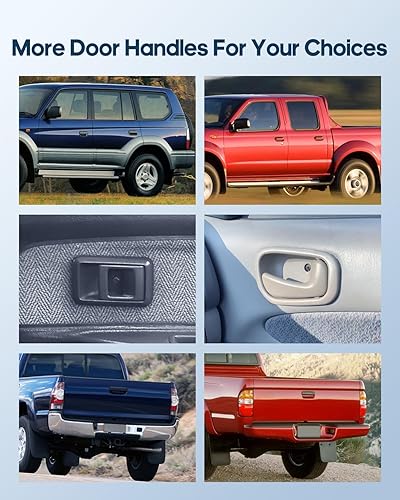 Miniatura 7 de ECCPP Manijas de puerta exteriores exteriores exteriores y traseras del lado del pasajero para 2000-2007 para GMC para Chevy (paquete de 2)