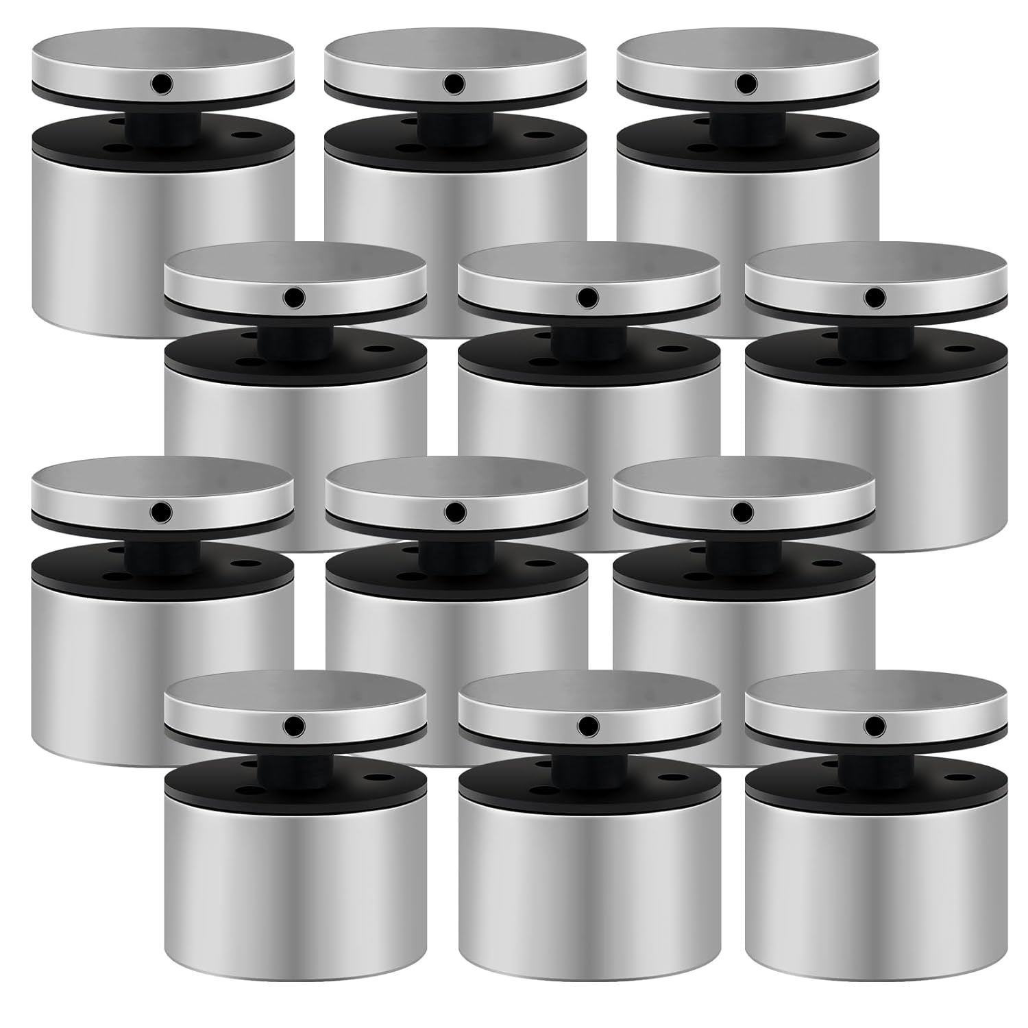 3TO Glass Railing Standoff 12 Pack SS316 Glass Standoffs Come with