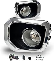 Vista 25 de Luces antiniebla para parachoques de conducción para Toyota Tundra 2014-2021 con bombillas halógenas H11 12V 55W e interruptor y kit de cableado