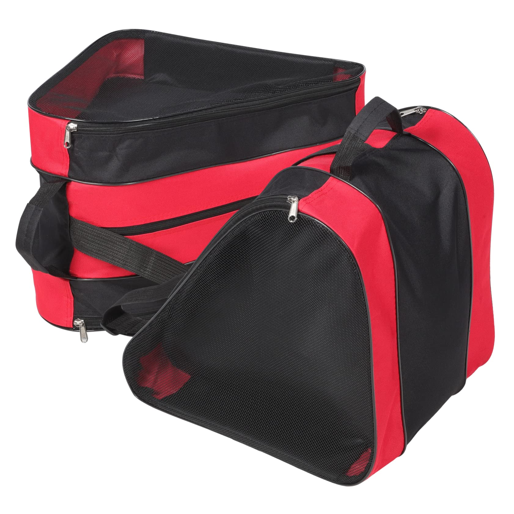 Gogogmee 2Pcs Thickened Roller Skate Bag Portable Ice Skate Holder with Shoulder Straps Durable Skating Shoe Storage Pouch for Inline and Figure Skates