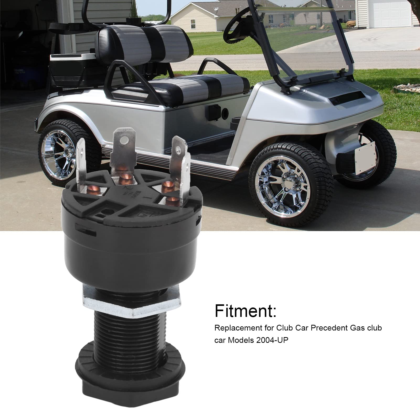 Club Car Precedent Commutateur D'allumage Avec 2 Clés - 4 Broches 1025151-01 Pour Modèles à Gaz 2004-Up Club Car Precedent Commutateur D'allumage Avec 2 Clés - 4 Broches 1025151-01 Pour Modèles à Gaz 2004-Up