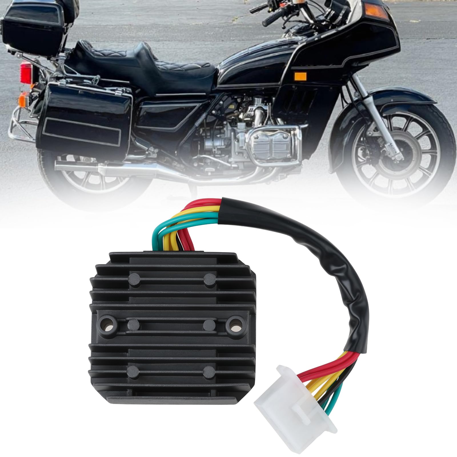 EMSea Regolatore raddrizzatore a 8 pin 31600-463-008 31600-MG9-010 compatibile con Honda Goldwing Gl 1000 1100 1200