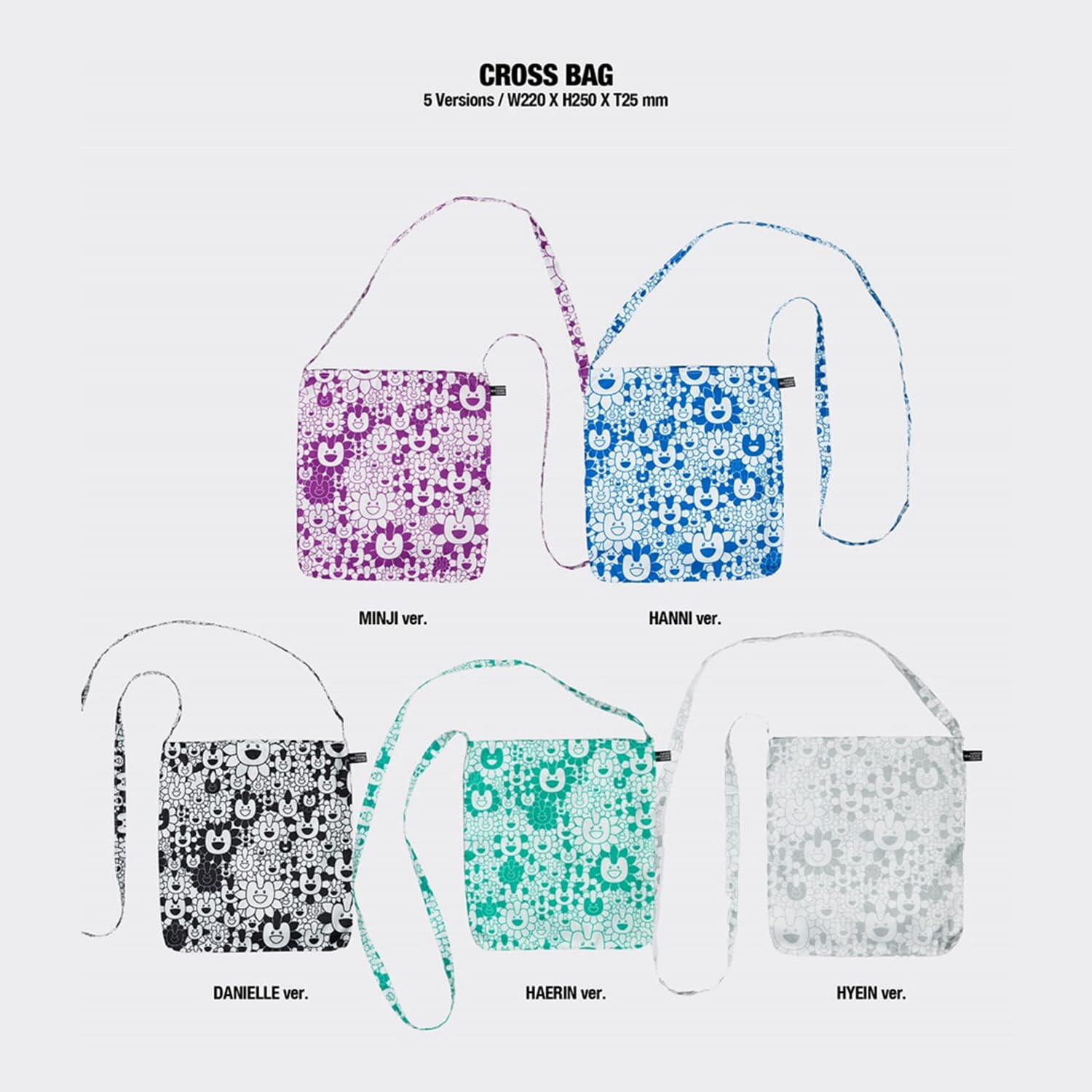 NewJeans - [Supernatural] (NJ X MURAKAMI Cross Bag ver. - Random Ver.) Cross Bag Photocards + 3 Extra Photocards