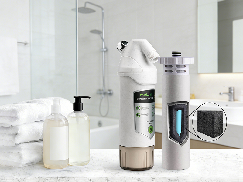 miniwell L720-Plus Shower Filter System-for Bathroom Hard Water