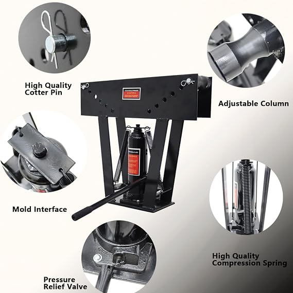 16 T Manual Operation Hydraulic Pipe Tube Bender Bending Machine Portable 8 Dies for Galvanized Pipes Welded Pipes and Seamless Steel Pipes