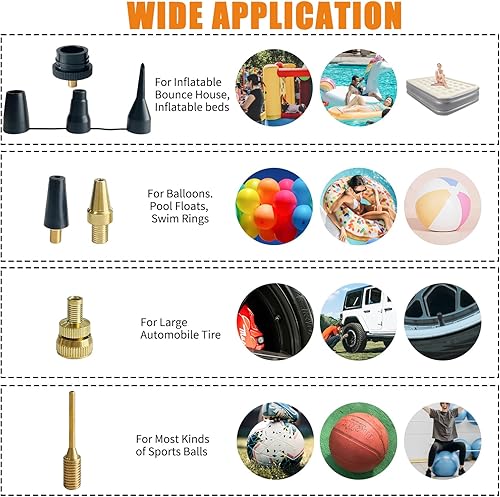 Miniatura 4 de Kit de accesorios para compresor de aire resistente, calibre de inflador de neumáticos de manguera de goma 220PSI con accesorios de manguera de