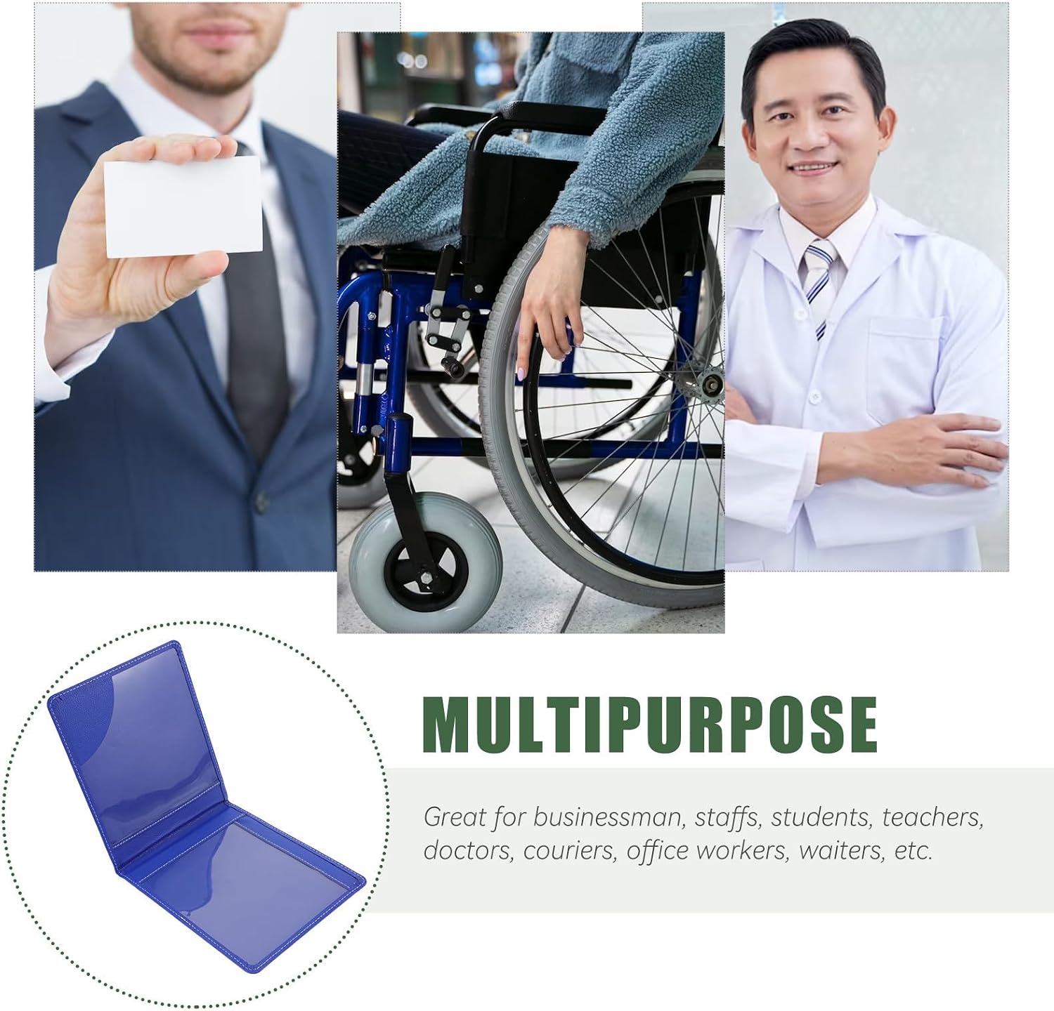 Disabled Certificate Protector PVC Id Card Case for Outdoor Carry
