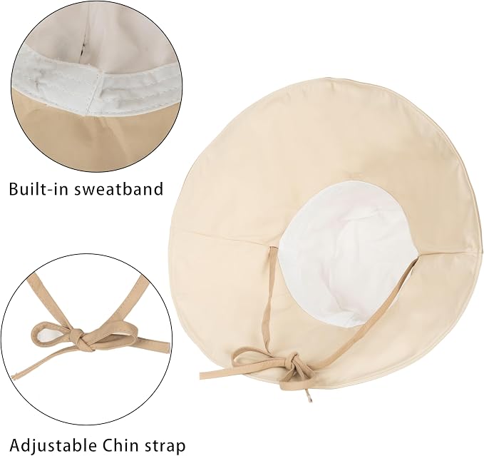Sombrero de mujer con protección UV y ala ancha transpirable miniatura 2