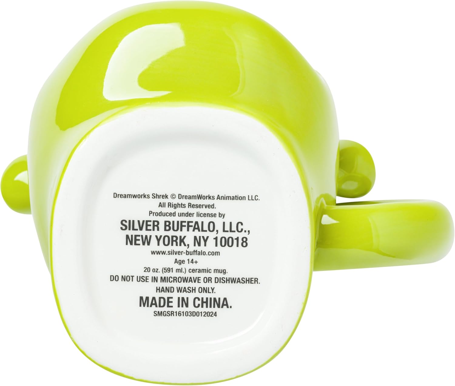 Silver Buffalo Shrek 3D Sculpted Ceramic Mug, 20 Ounces - Image 5