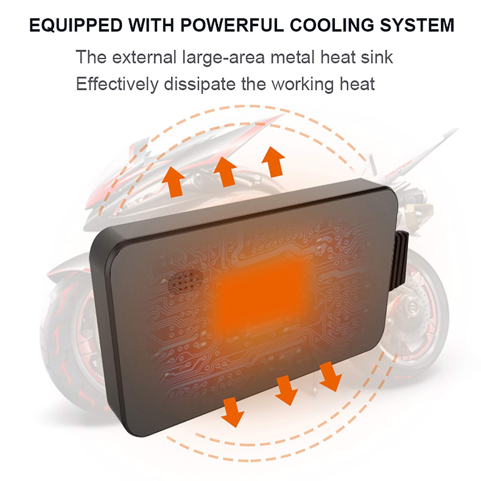 Motorcycle WiFi Dash Cam con pantalla táctil de 4 pulgadas, cámara de lente dual 1080P, grabadora de video de ciclo exterior con rastreador GPS, controlador de alambre, sensor G, grabación de bucle