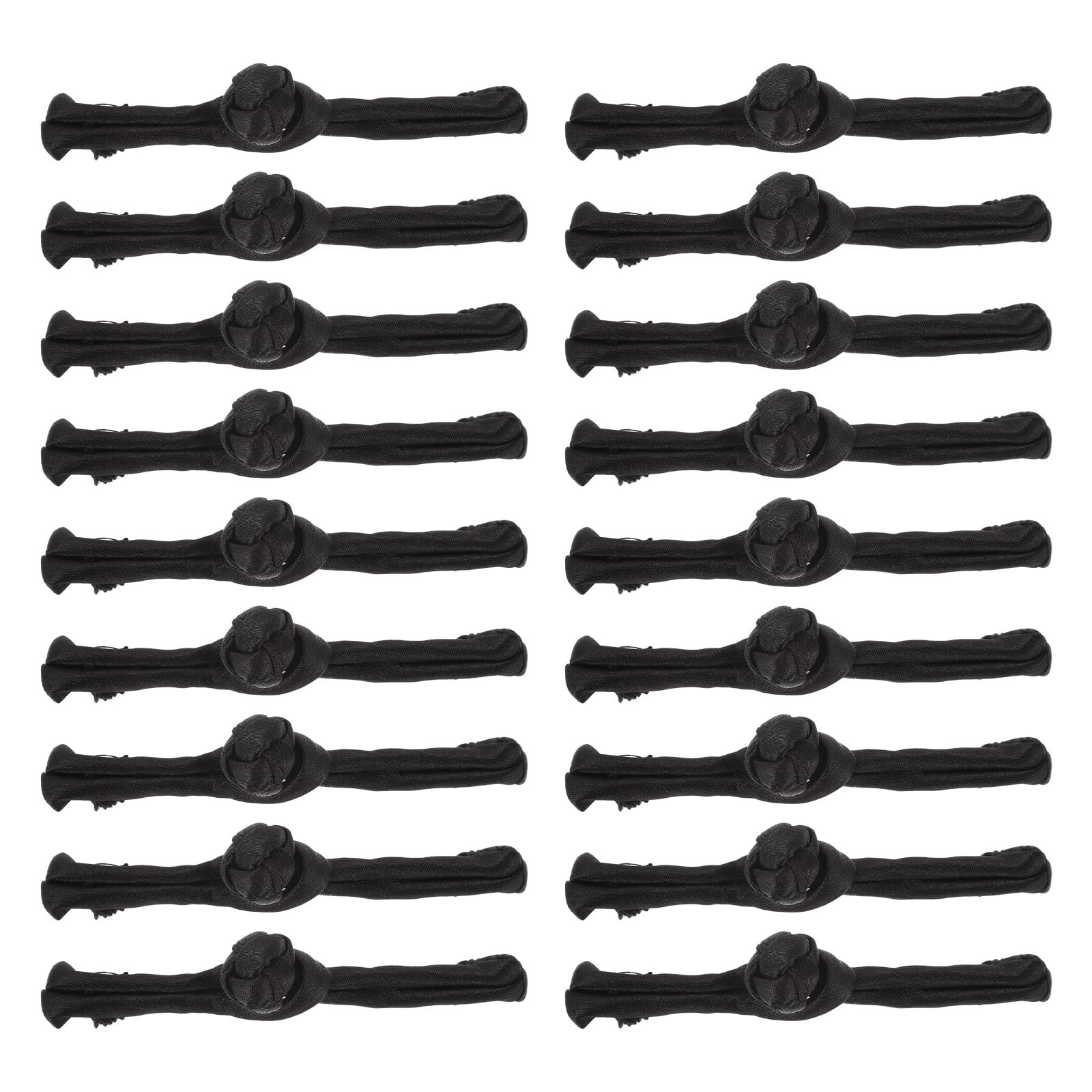 Boutons de fermeture chinois TEHAUX en tissu vintage tressé pour vêtements | Lot de 20 paires