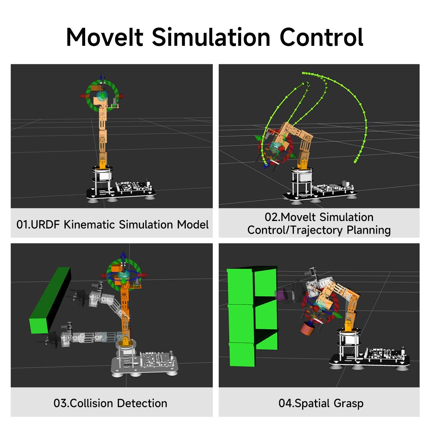 Yahboom ROS2 Robotic Arm Embodied Intelligence, 3D Spatial Recognition, Virtual Machine PC Control, AI Large Model Voice Module (Superior Kit)