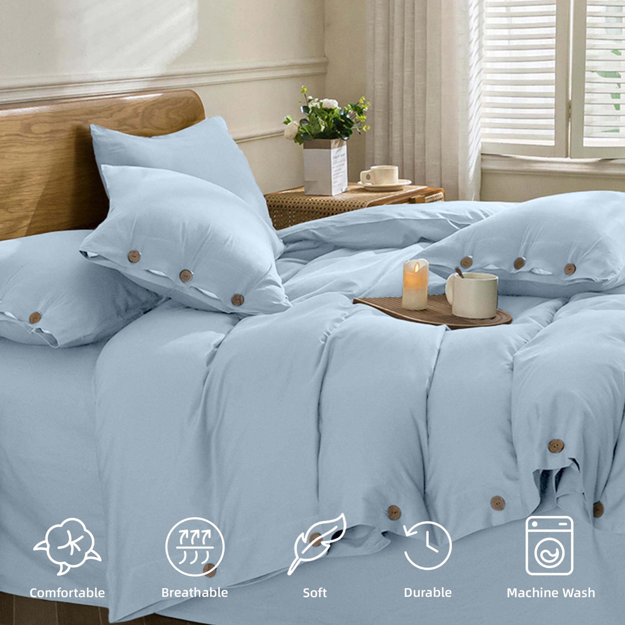 トップス duvet King TENCEL™ Duvet Cover and Sham Set Slate Blue - Threshold
