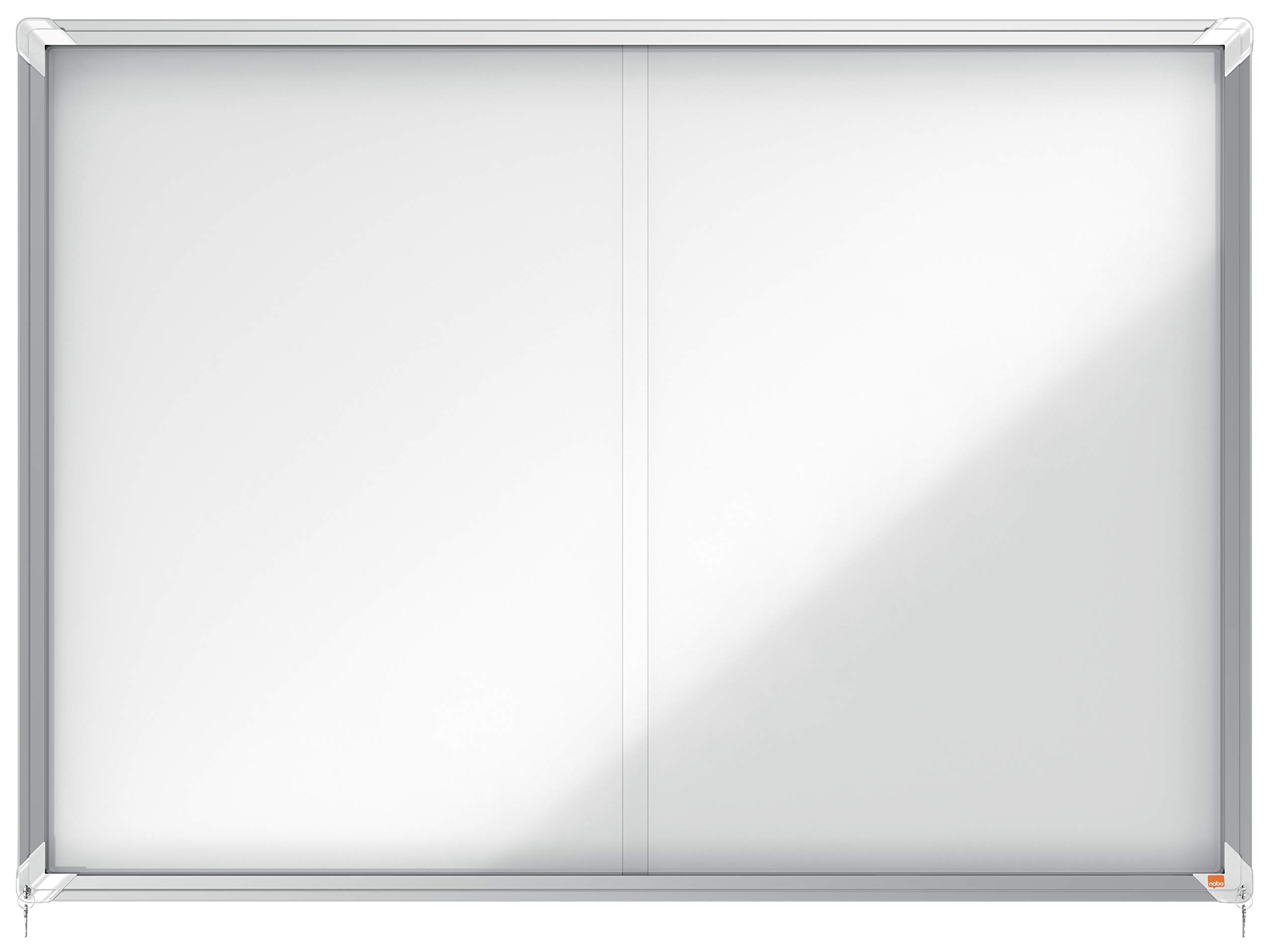 Nobo 1902571 Premium Plus Magnetic Lockable Notice Board 18xA4 31287J