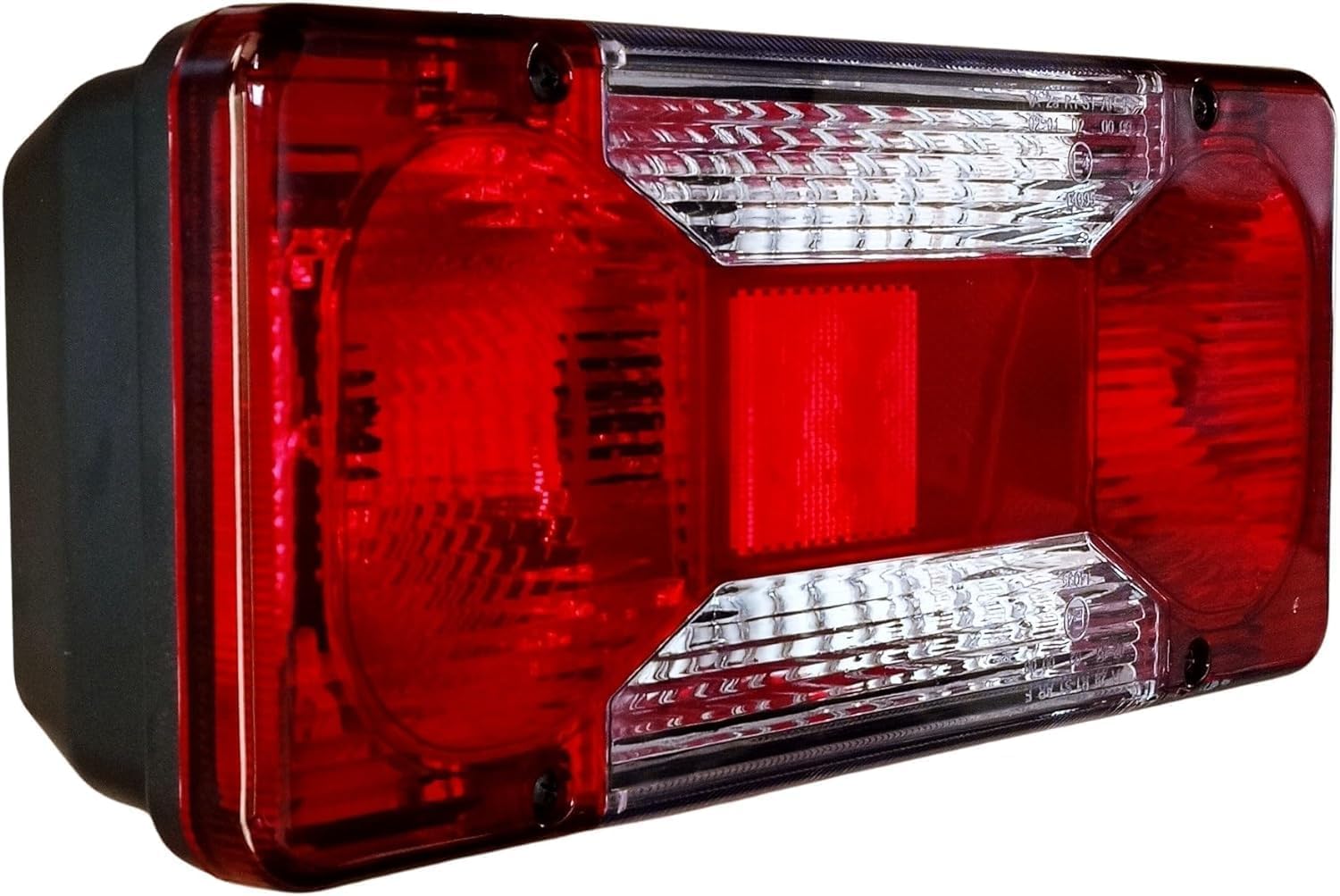 Feux arrière gauche - Ampoules Bonjour pour Iveco Daily Plateau, Citroën Jumper, Peugeot Boxer, Fiat Ducato Kipper 2006+ Camion E-MARK avec prise de courant