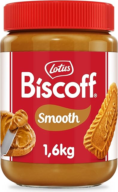 Lotus Biscoff - Sweet spread - Smooth - Extra Large Jar - Caramelised biscuit flavor - Vegan - Nut free - No colours or added flavours - 1.6kg