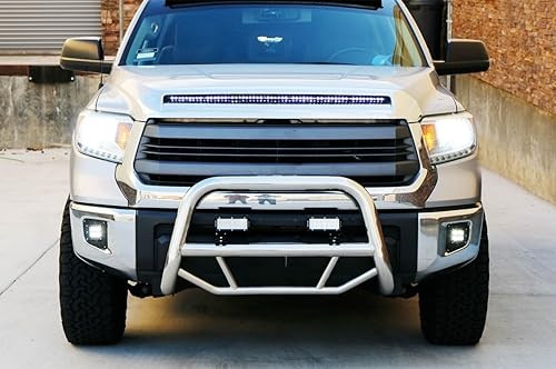 Miniatura 4 de iJDMTOY Kit de lámpara antiniebla LED blanca compatible con Toyota Tundra 2014-21, incluye (2) cubos LED de alta potencia de 20 W, cubiertas de