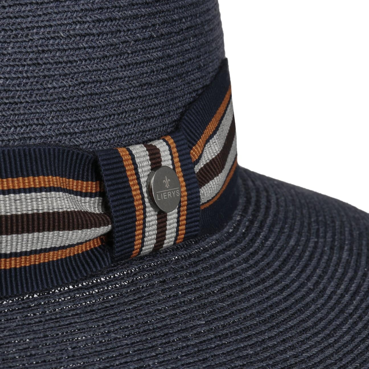 Lierys Sombrero de Cáñamo Vintello Traveller Hombre - Sol Verano Paja con Banda Grosgrain Primavera/Verano
