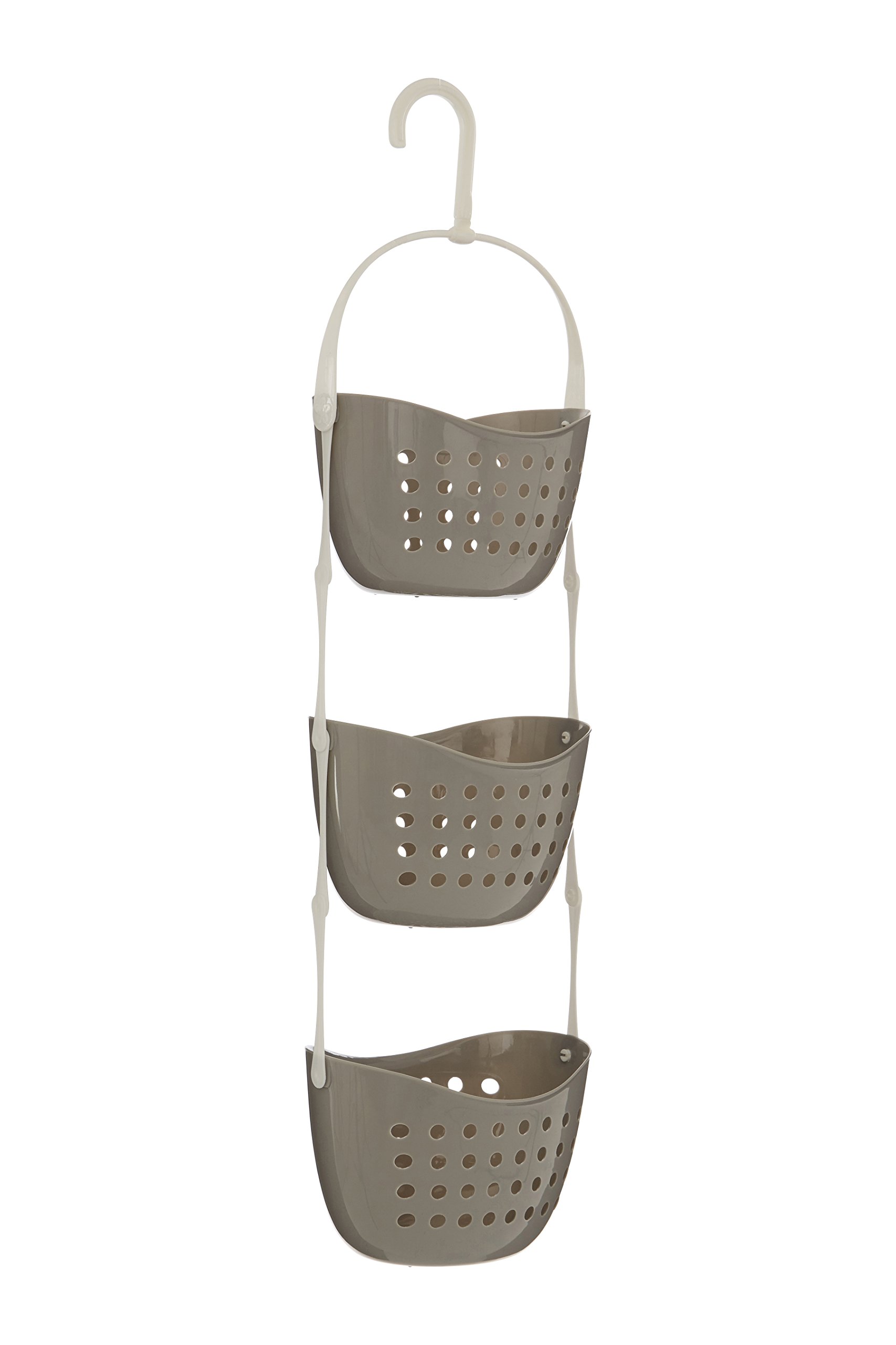 Premier Housewares 3 Tier Shower Caddy - Grey
