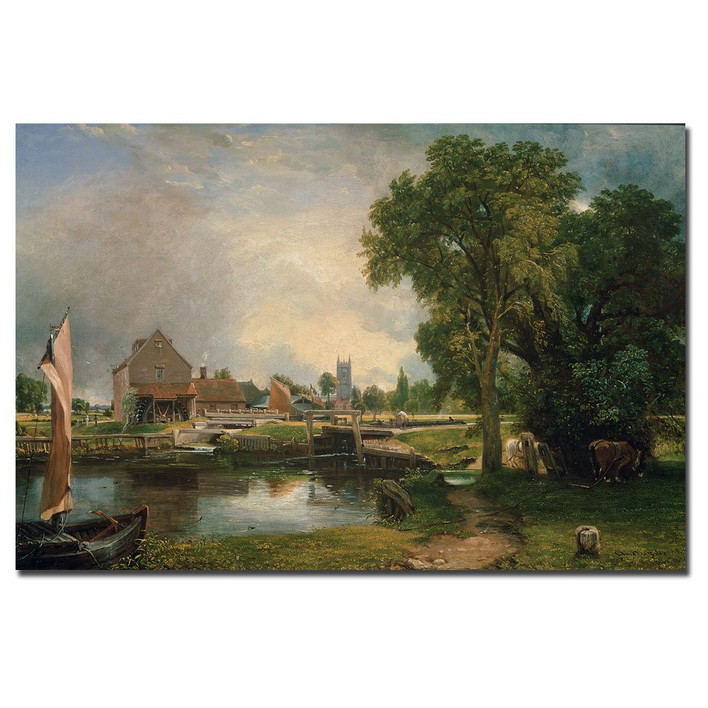 John Constable デダムロックとミル プレート Coalport Collector