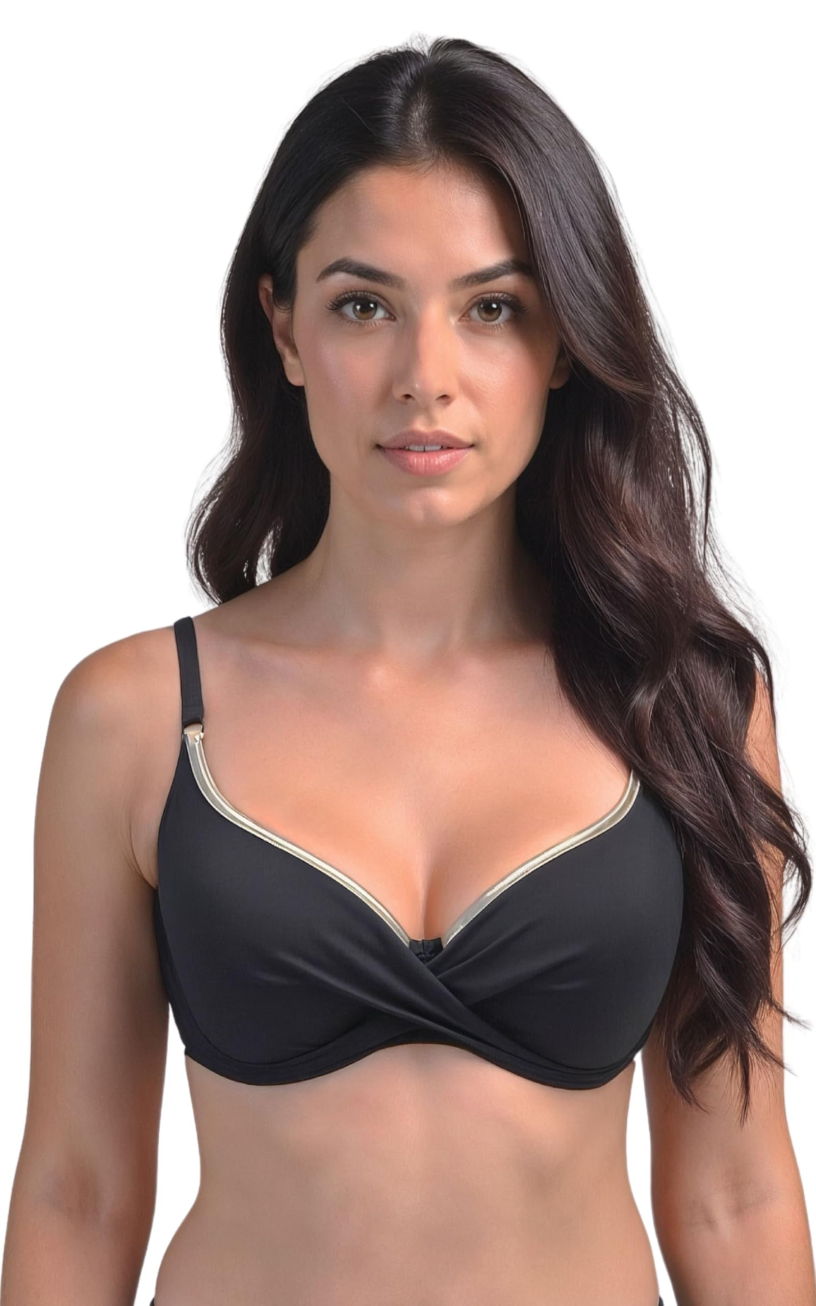 VIVISENCE Bikini Push-Up BH Dame Bademode Geblümt Regulierbar Klassisch EU 3222
