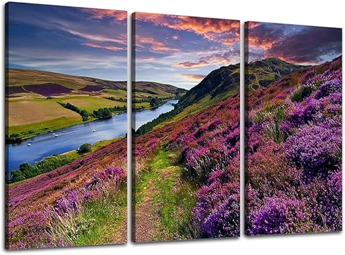 Miniatura 18 de Lienzo de 3 piezas de impresiones artísticas para pared, cuadro de paisaje de selva tropical, selva tropical, cuadros enmarcados, pintura de pared,