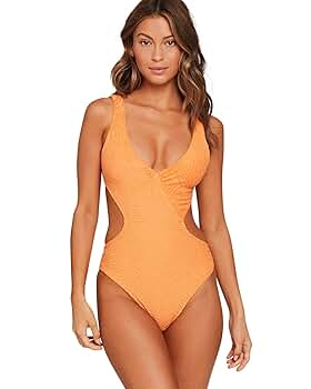 [Clove]★ Tropical Terry One Piece L*Space Terry Cloth Monaco One Piece Swimsuit in Yellow