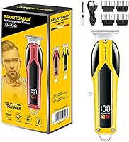 CACRTY Cordless Hair Clippers for Men: Professional Trimmer Kit with LCD Display, Skin-Friendly Blades, Powerful Motor & 120Min Battery