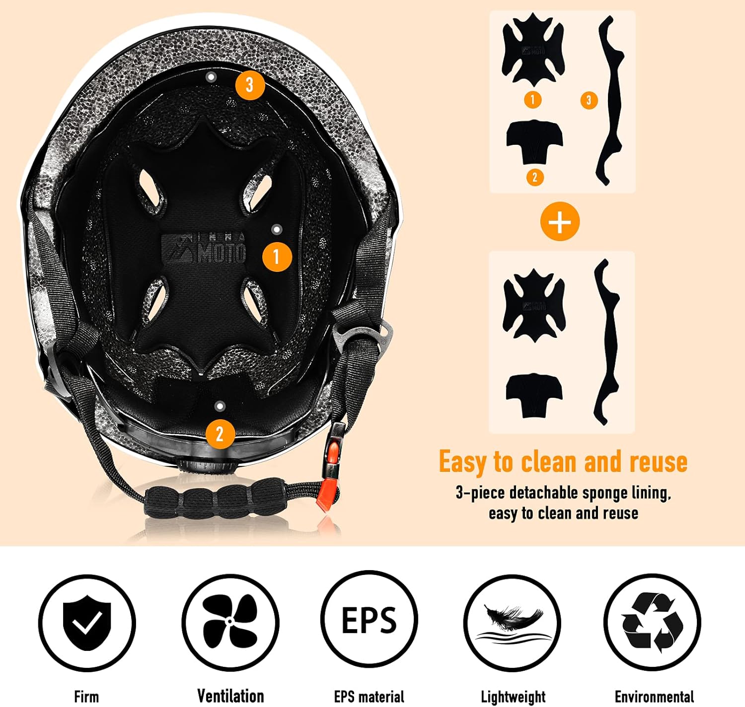 INNAMOTO Skateboard Helmet - Impact Resistance Ventilation/Head Protection Gear for Multi-Sports Scooter Skateboarding Roller Skate Inline Skating Longboard BMX MTB for Kids, Youth & Adults : Sports & Outdoors