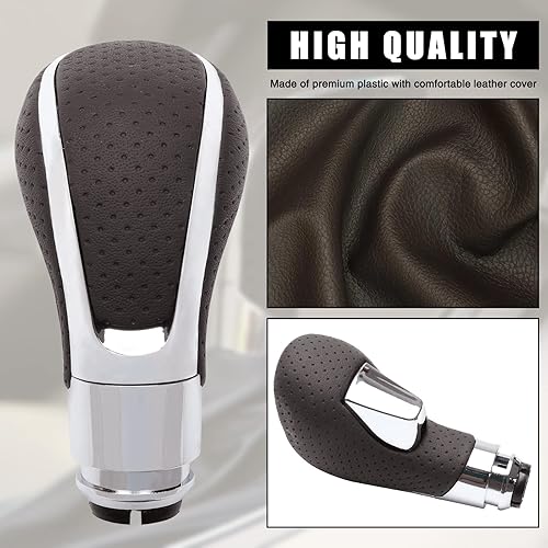 Miniatura 3 de Pomo de cambio automático de marcha Reemplazo de pomo de cambio de cuero para Buick Verano Regal GM Opel Insignia Vauxhall 2009-2013 Palanca de