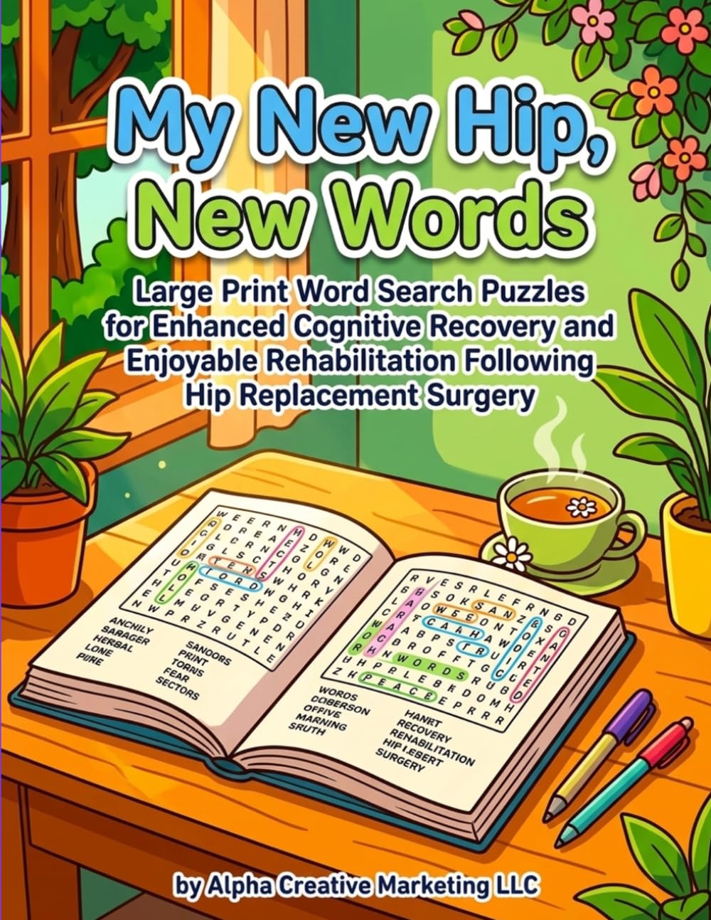 My New Hip, New Words: Large Print Word Search Puzzles for Enhanced Cognitive Recovery and Enjoyable Rehabilition Following Hip Replacement Surgery