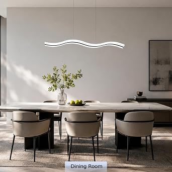 LightInTheBox Modern LED Pendant Lights Chandelier Ceiling Light Lighting Fixture for Living Room/Bedroom/Dining Room/Study Room/Office/Kids Room Light SourceWhite