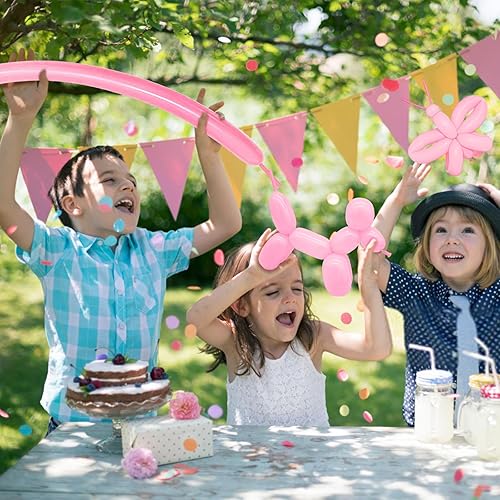 Miniatura 12 de Paquete de 260 globos largos, 100 globos negros de animales torcidos, globos mágicos largos de látex grueso para modelos de animales, Halloween