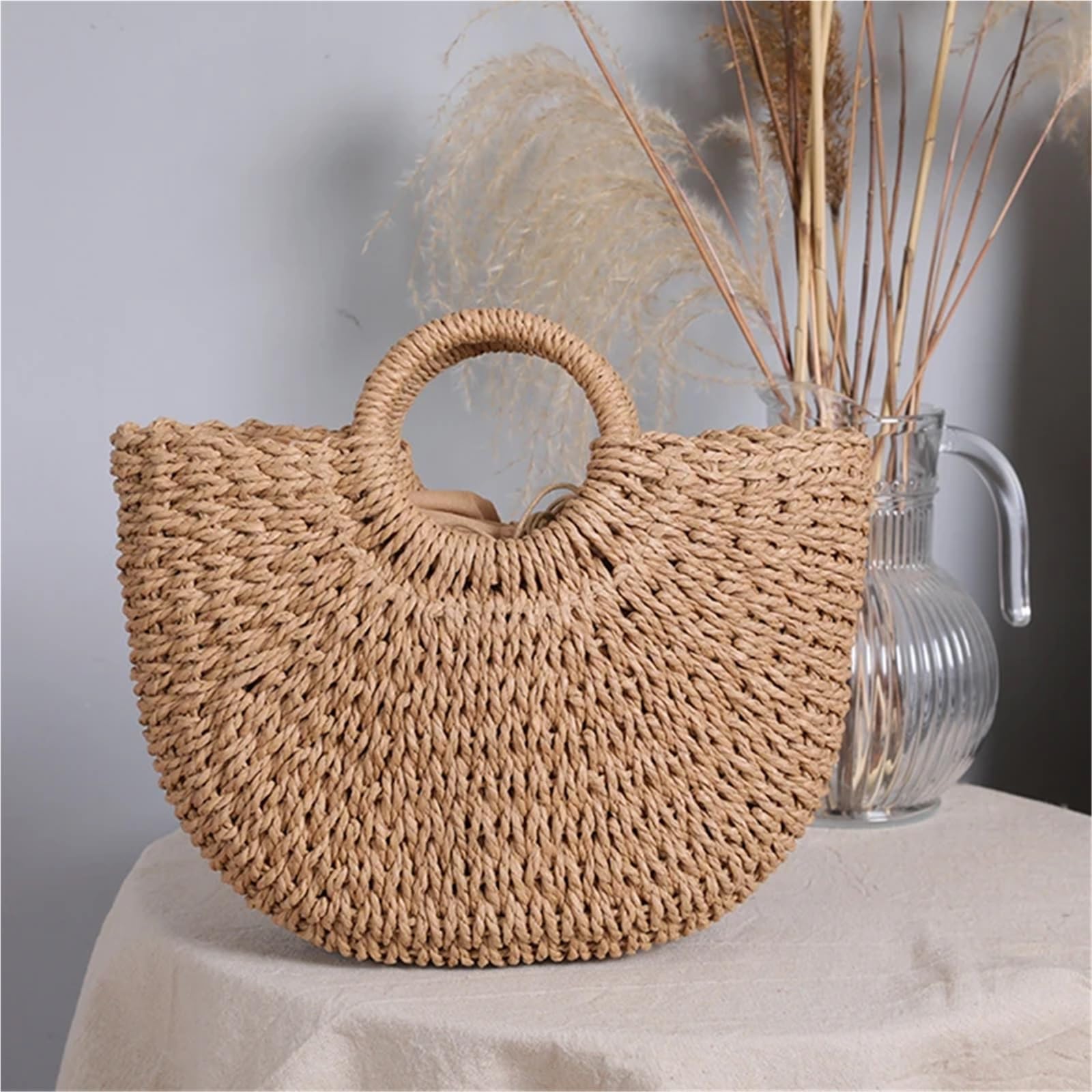 Bolso de playa tejido paja