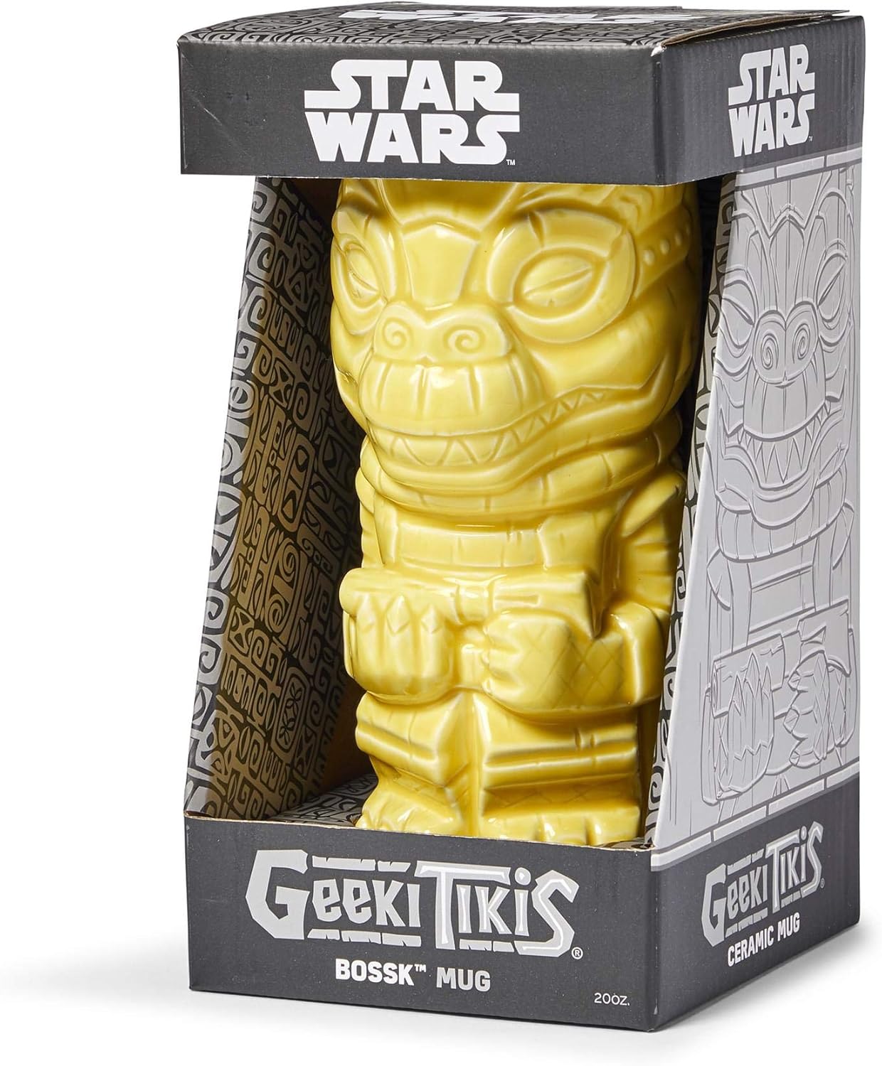 Geeki Tikis Star Wars Bossk Mug | Official Star Wars Collectible Tiki Style Ceramic Cup | Holds 20 Ounces