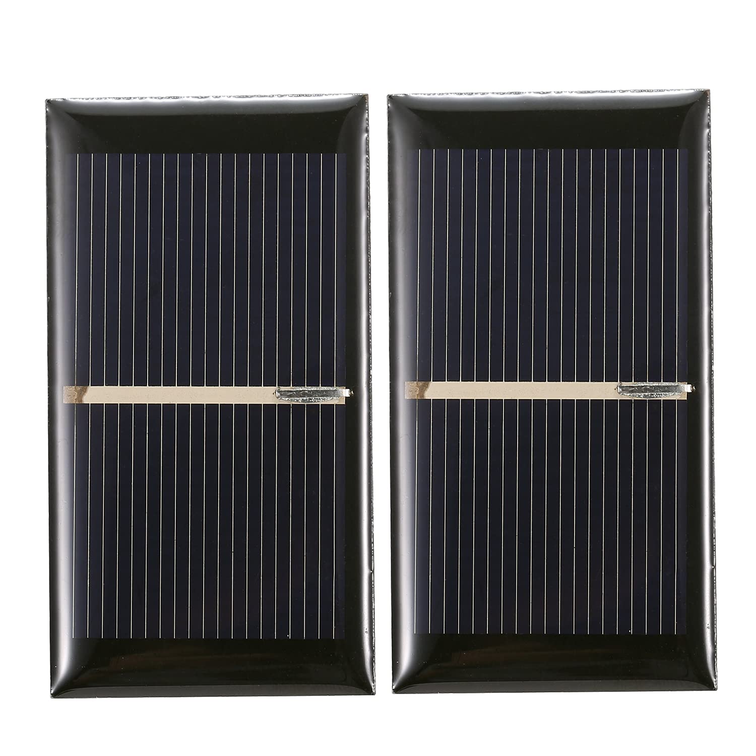 Morelian2PCS 0.28W 2V Mini Solar Panel Polycrystalline Silicon Small Solar Cell DIY Waterproof Camping Portable Power Solar Panel Compatible for Toys Light Lamp Fan Pump